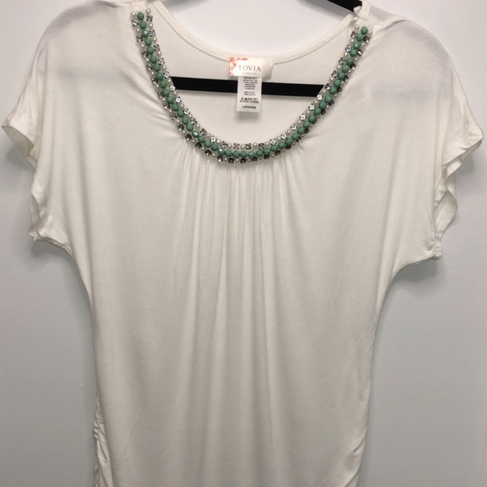 Maternity Shirt with Neck Detail